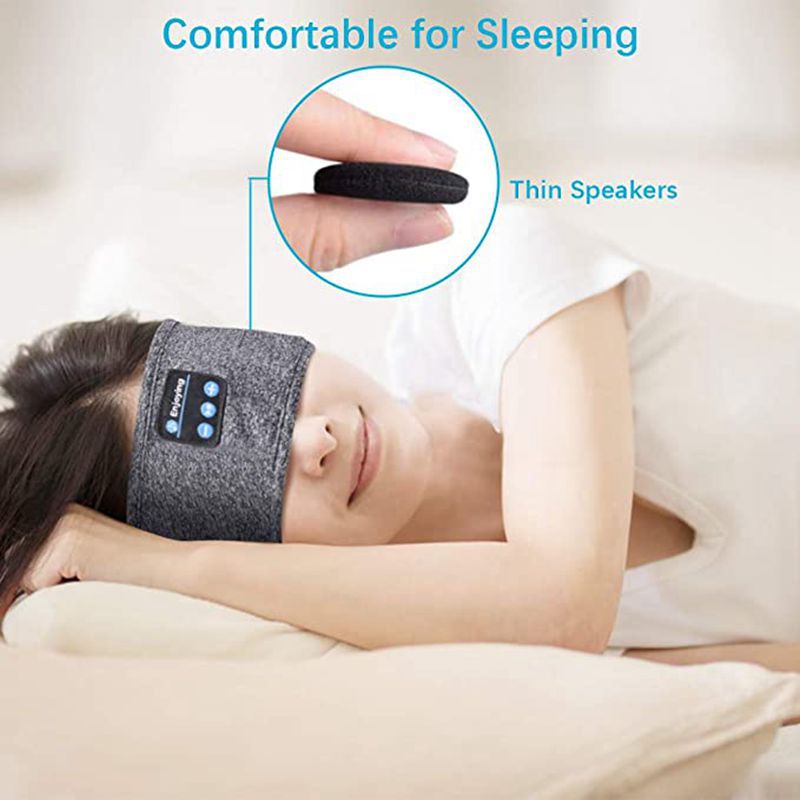 Sleeping soft eye mask wth built-in Bleutooth headphones