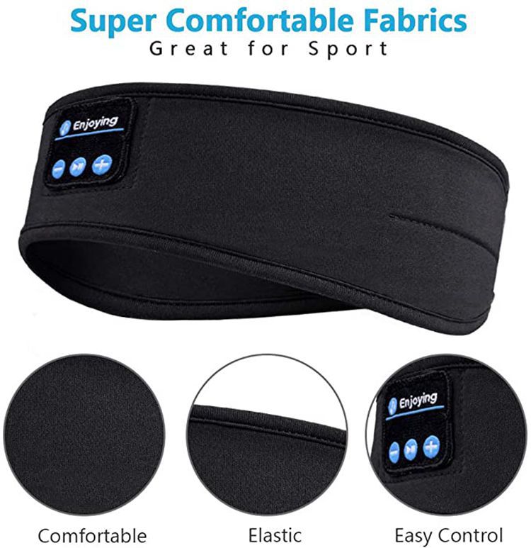 Sleeping soft eye mask wth built-in Bleutooth headphones