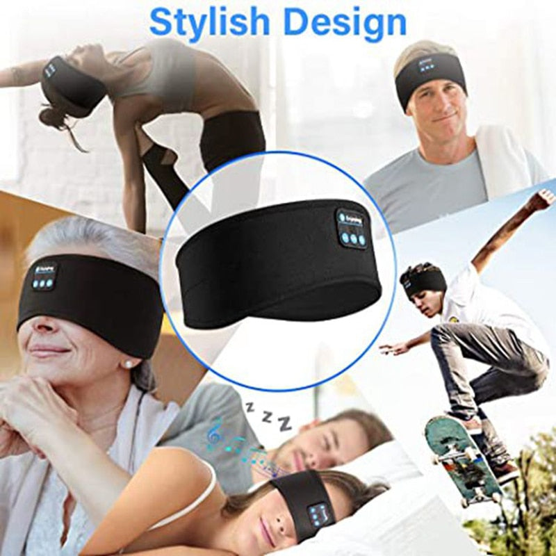 Sleeping soft eye mask wth built-in Bleutooth headphones