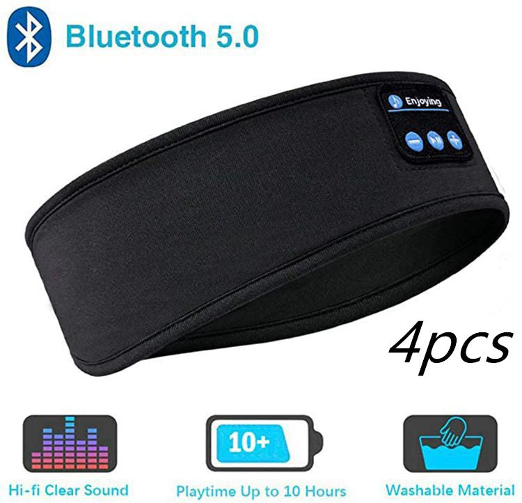 Sleeping soft eye mask wth built-in Bleutooth headphones