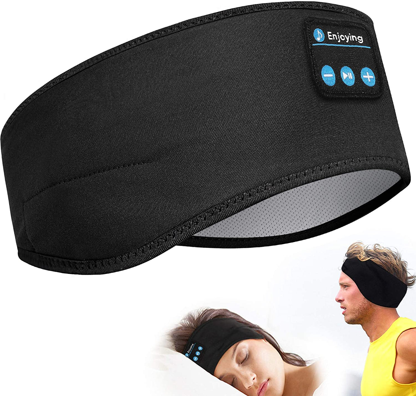 Sleeping soft eye mask wth built-in Bleutooth headphones