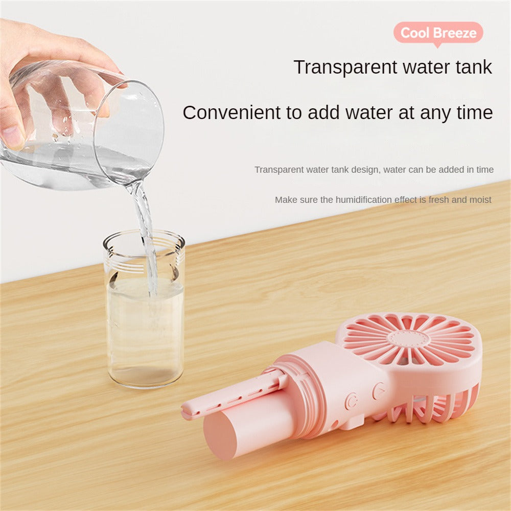 Strong Rechargeable Mini Fan Humidifier